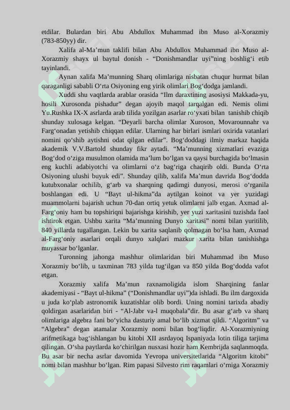 Markaziy Osiyolik qomusiy mutafakkirlarning dunyo sivilizatsiyasida tutgan o‘rni 4