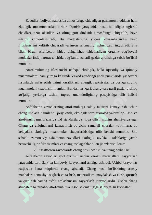 Asfaltbeton zavodlari uchun filtr va chang ushlagich tizimlari 3