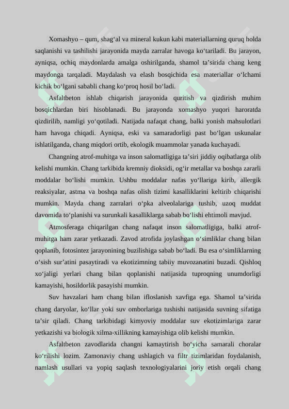 Asfaltbeton zavodlari uchun filtr va chang ushlagich tizimlari 4