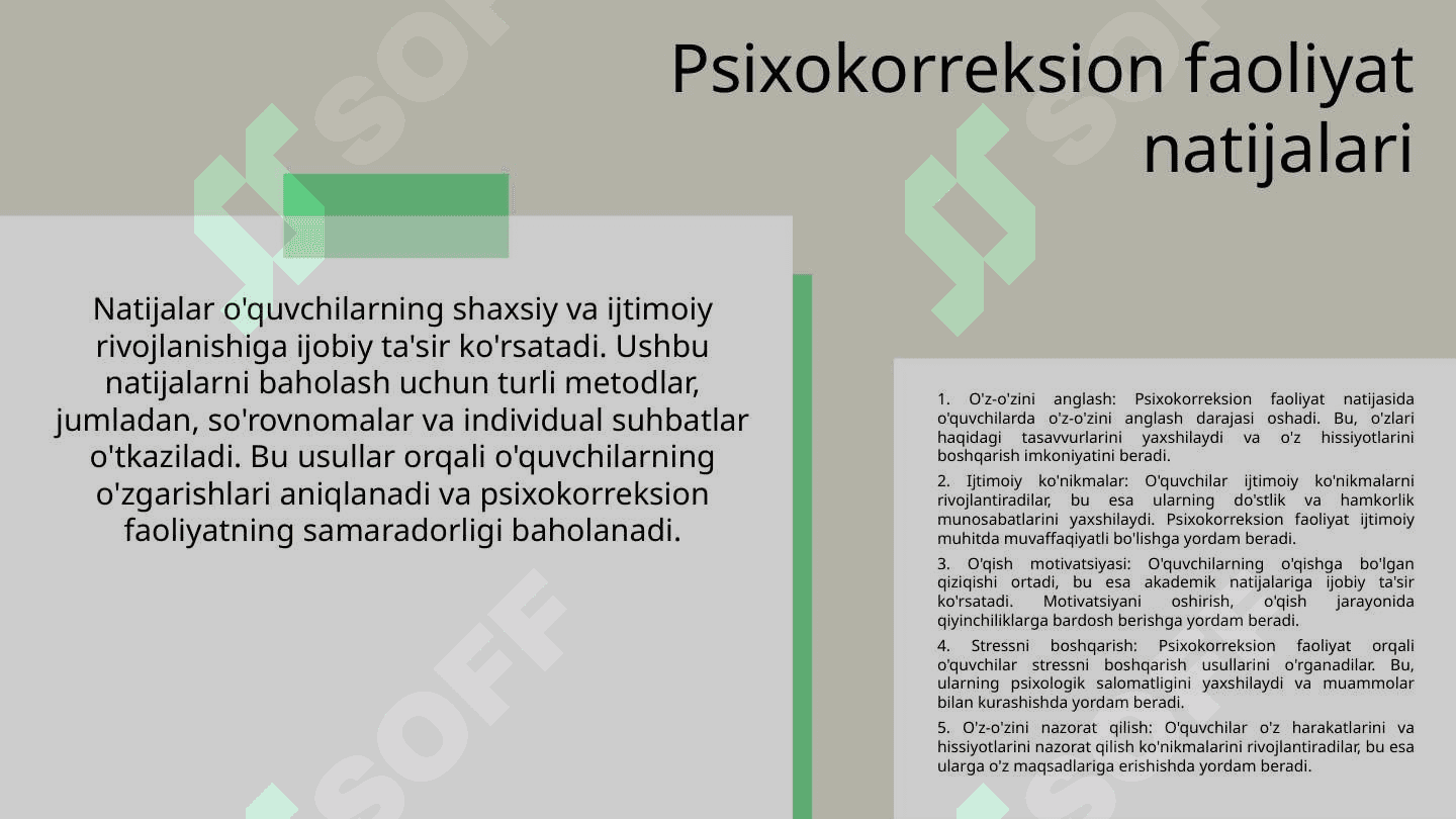 O‘QUVCHILAR BILAN PSIXOKORREKSION YO‘NALISHDA FAOLIYAT OLIB BORISH 6