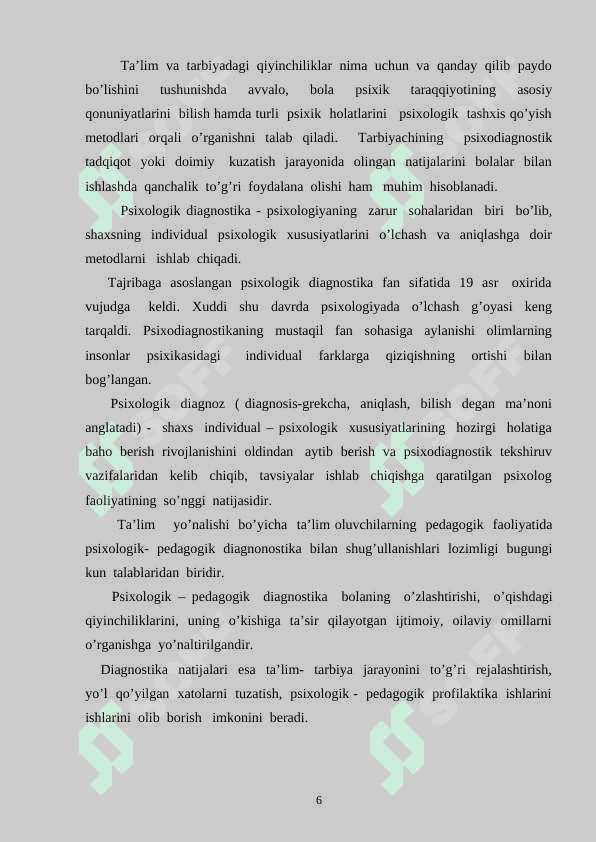 Maktabgacha yoshdagi bolalarni psixologik pedagogik tashxis qilish metodlari 6