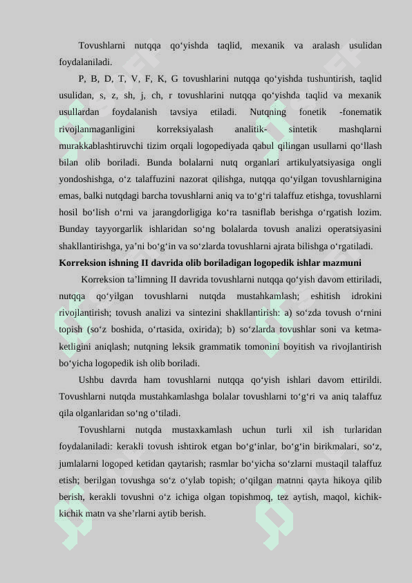 Nutqning fonetik va fonematik tomonlari rivojlanmagan bolalarda talaffuzidagi kamchiliklarni bartaraf etish 8