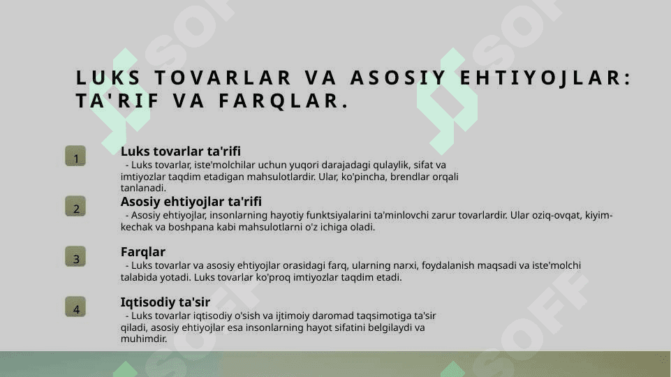 Past toyifali oliy toyifali va birlamchi ehtiyoj tovarlar 3