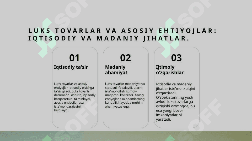 Past toyifali oliy toyifali va birlamchi ehtiyoj tovarlar 6
