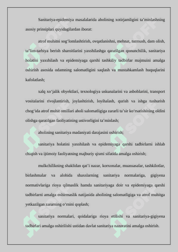 Davlat sanitariya nazorati inspektorining 2
