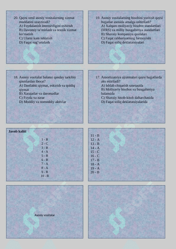 Asosiy vositalar 3