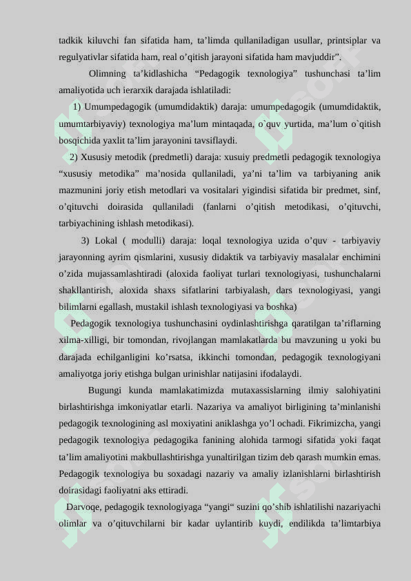 PEDAGOGIK FANLARNI O’QITISHDA MUNOZARA METODIDAN FOYDALANISH METODIKASI 6