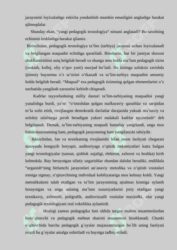 PEDAGOGIK FANLARNI O’QITISHDA MUNOZARA METODIDAN FOYDALANISH METODIKASI 7