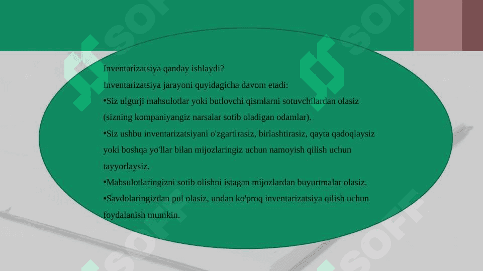 Inventarizatsiya o‘tkazish va natijasini rasmiylashtirish tartibi 4