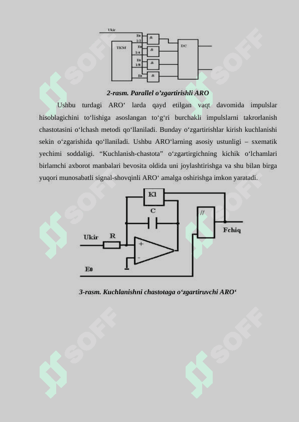 Analog-raqamli va raqamli-analog o’zgartirish xarakteristikalari 6