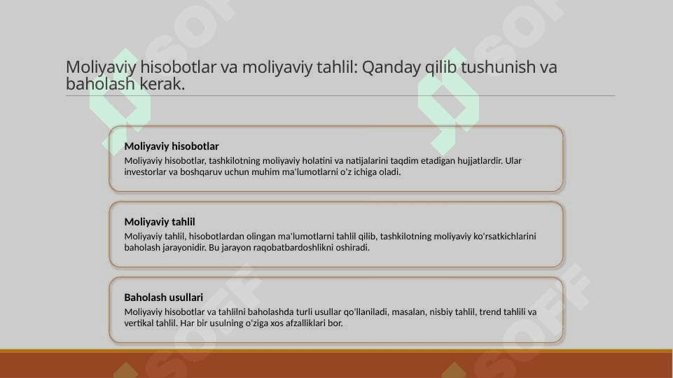Moliyaviy hisobotning kontseptual asosi va GAAP MHXS va GAAP ortasidegi asosiy farqlar 8