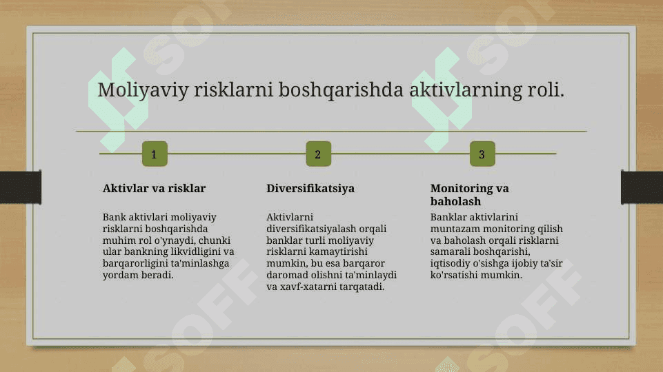 Banklarning aktiv operatsiyalari va hisobi 5