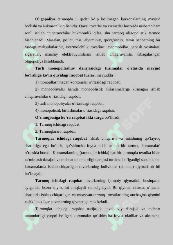 Raqobat va Rag'bat 5