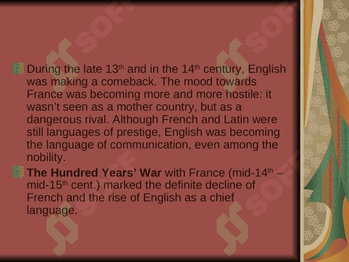 MIDDLE ENGLISH PERIOD 3