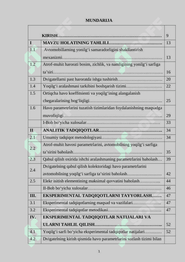 DIZEL DVIGATELLARIDA HAVO OQIMINI OPTIMALLASHTIRISH HISOBIGA YONILG‘I TEJAMKORLIGINI OSHIRISHNI TADQIQ QILISH 2