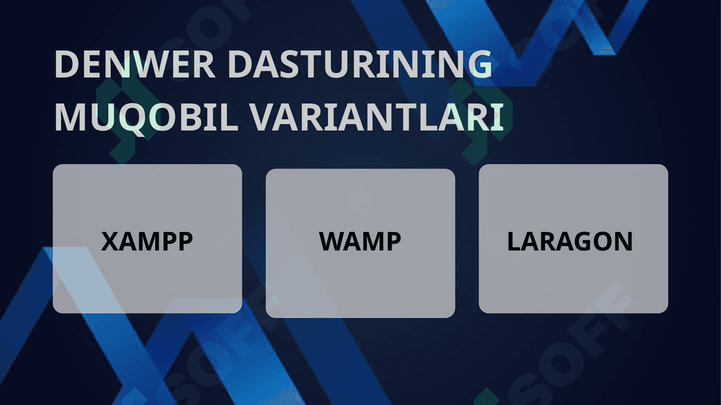 Denwer dasturi bilan ishlash 4