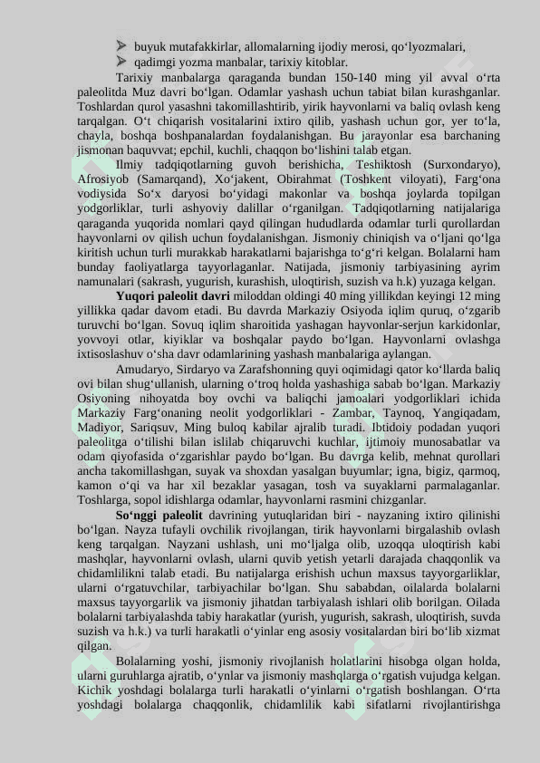 Markaziy Osiyoda qadimgi davr va o‘rta asrlarda jismoniy tarbiya 2