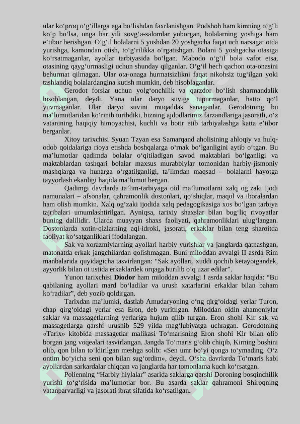 Markaziy Osiyoda qadimgi davr va o‘rta asrlarda jismoniy tarbiya 4