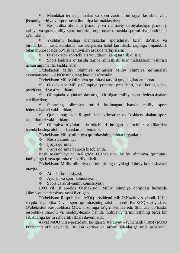 O‘zbekistonda olimpiya harakatining rivojlanishi 5