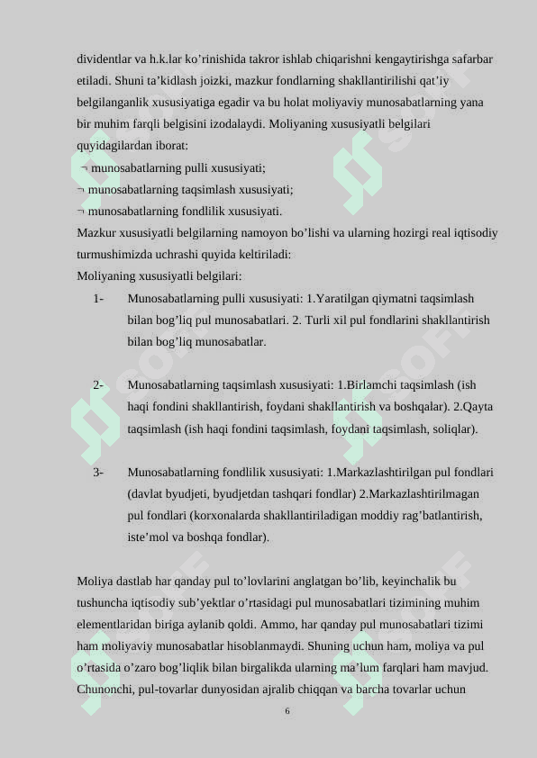 MOLIYANING MОHIYATI 6