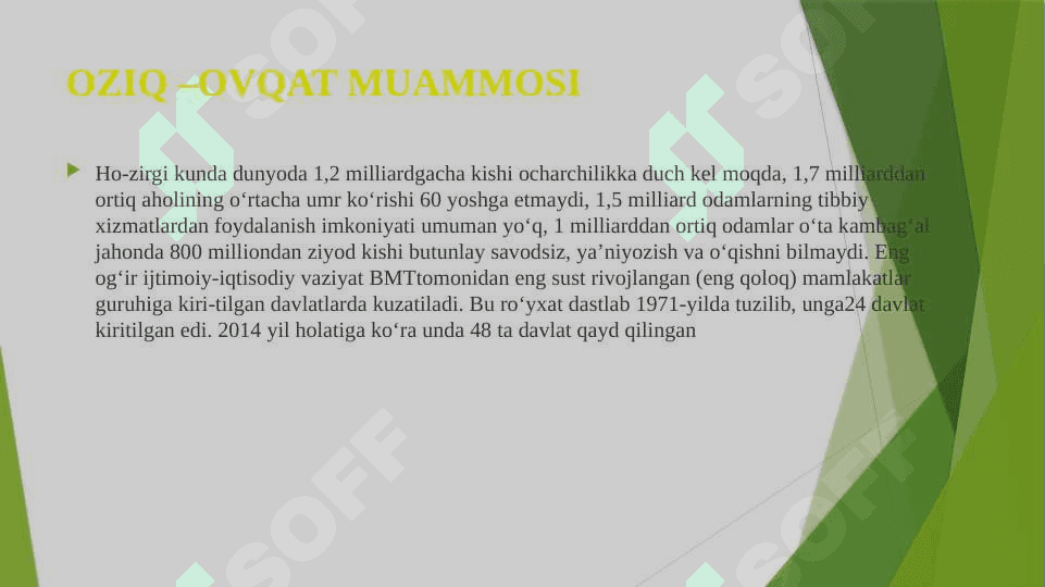 “Energiya, oziq ovqat, chuchuk suv va xomashyo muammolari” 7