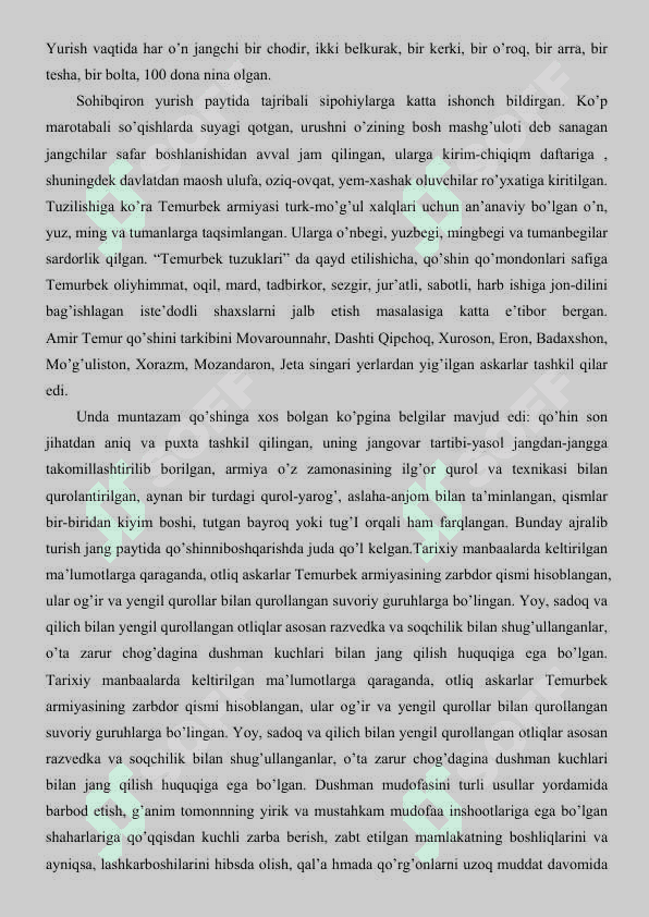 Amir Temurning harbiy yurishlari 4
