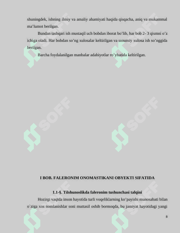 Ingliz va o’zbek tillaridagi faleronim birliklarning lisoniy xususiyatlari 7