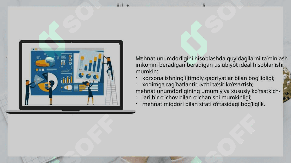 ’MEHNAT UNUMDORLIGI - IQTISODIY O’SISH  OMILI  SIFATIDA 6