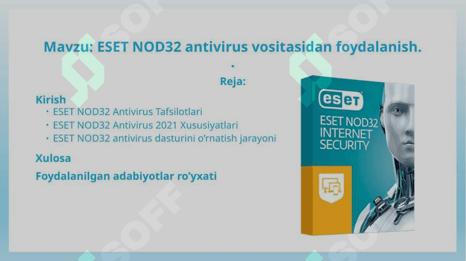 ESET NOD32 antivirus vositasidan foydalanish 2