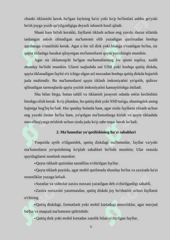 Ma’lumotlarni qayta tiklash vositalari 6