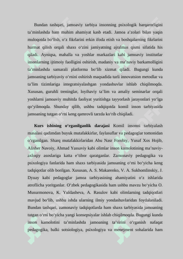 Komil inson shaxsini tarbiyalashda jamoaning oʻrni va ahamiyati 4