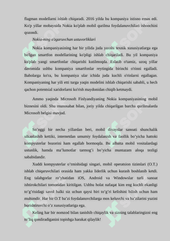 NOKIA SERIES 40 MOBIL OPERATSION TIZIMI.SYMBIAN MOBIL OPERATSION TIZIMI 3