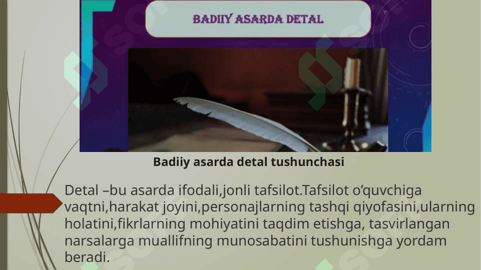 Badiiy asarda detal 3