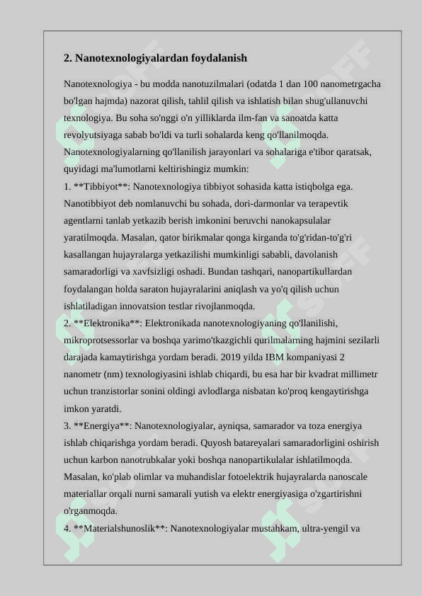 Element va qurilmalarning xususiyatlarini yaxshilash usullari 4