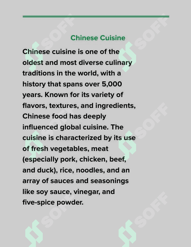 Chinese cuisine 2