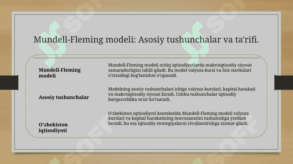 Mundell-Fleming Modeli 3