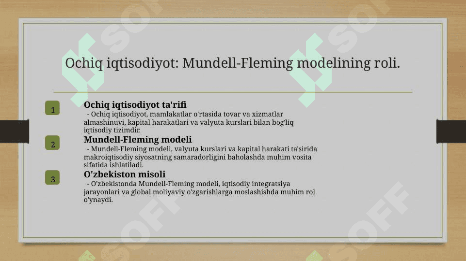 Mundell-Fleming Modeli 4