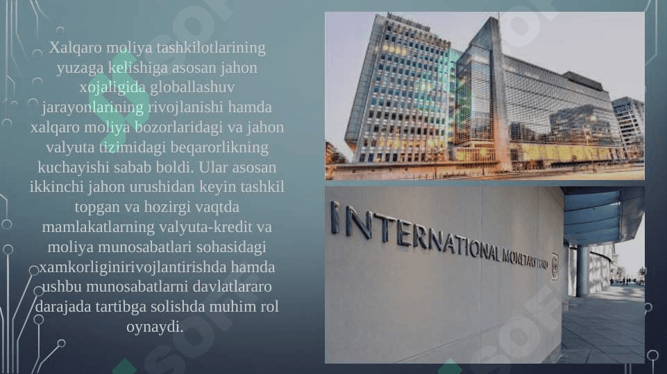pul va banklar; xalqaro moliya intitutlari pptx 4
