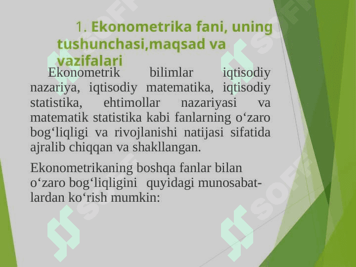 Iqtisodiyotda chiziqli modellar 3