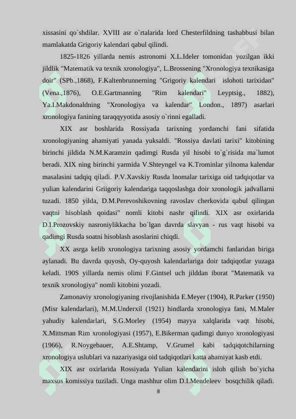 Tarix darslarida xronologik ko'nikmalarni shakllantirish usullari 8