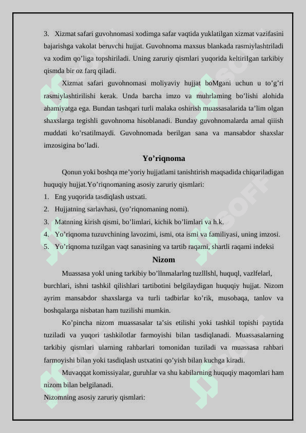 Tashkiliy hujjatlar va ularning turlari 3