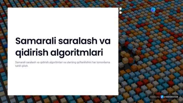 Saralash va izlashning samarali algoritmlari