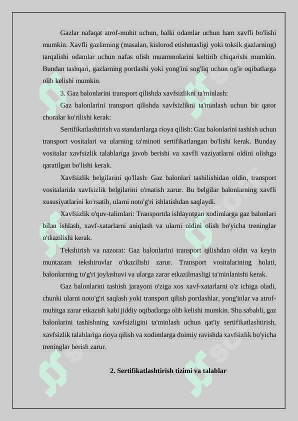 GAZ BALONI TRANSPORT VOSITALARINI SERTIFIKATLASHTIRISH 4