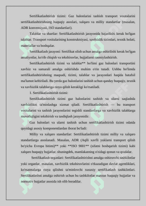 GAZ BALONI TRANSPORT VOSITALARINI SERTIFIKATLASHTIRISH 5