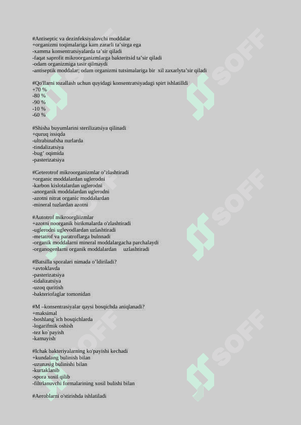 Mikrobiologiya test 5