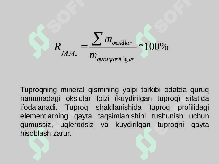 Tuproqning kimyoviy va organik qismlarining ahamiyati 5