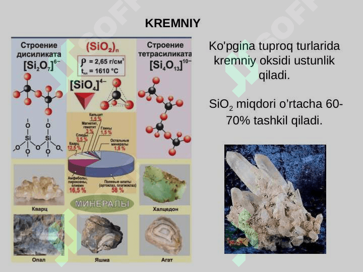 Tuproqning kimyoviy va organik qismlarining ahamiyati 8