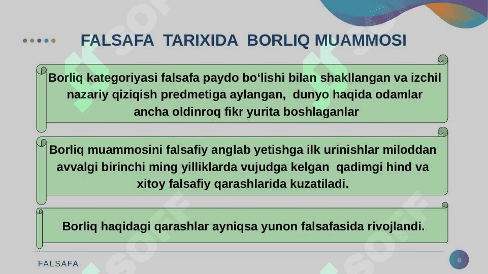 Borliq – falsafa kategoriyasi 8