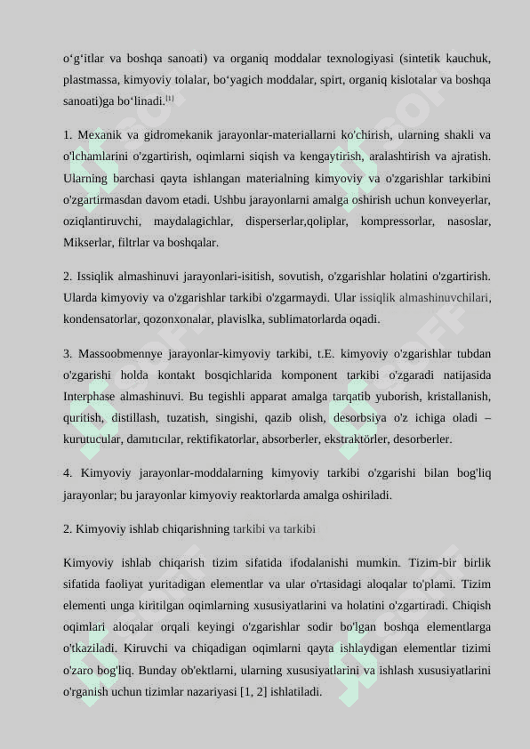 Tegishli soha sanoatida ishlatiladigan kimyoviy moddalar 3