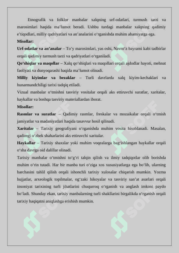 Tarixni organishda tarixiy manbalarni beqiyos ahamiyati 6